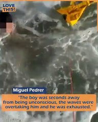 Drowning boy is saved by drone !!