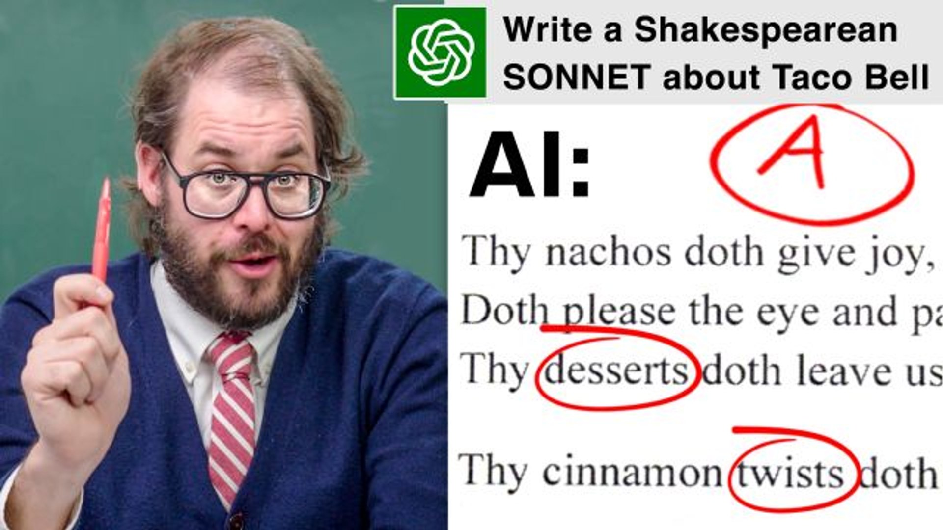 ⁣English Teacher Grades Homework By ChatGPT