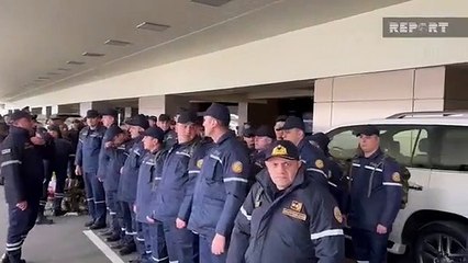 Azerbaycan arama kurtarma ekipleri Hatay'a gönderildi