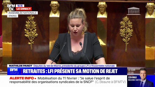 Débat sur la réforme des retraites: Les Français ont plus de discernement que vous , lance la députée LFI Mathilde Panot