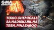 Toxic chemicals sa nadiskaril na tren, pinasabog | GMA News Feed