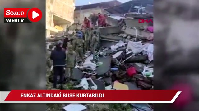 MSB: Hatay’da, enkaz altındaki Buse kurtarıldı