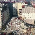 Hatay Depremin ardından yıkılan binalar havadan görüntülendi