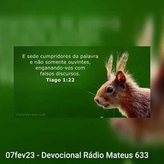 07fev23 - Devocional Rádio Mateus 633