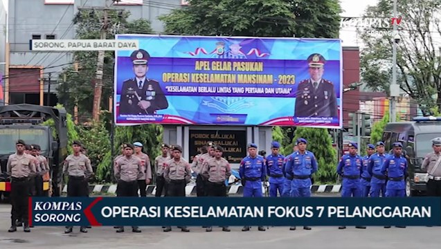 14 Hari Kedepan Polresta Sorong Kota Gelar Operasi Keselamatan Mansinam