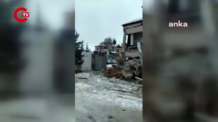 KAHRAMANMARAŞ'IN AFŞİN BELEDİYE BİNASI İKİNCİ DEPREMDE YIKILDI