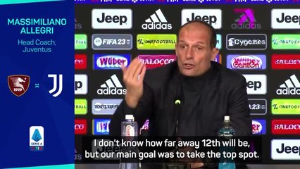 Tải video: 'Juventus have to reach 40 points!' - Allegri wary of relegation threat