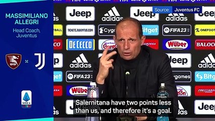 'Juventus have to reach 40 points!' - Allegri wary of relegation threat