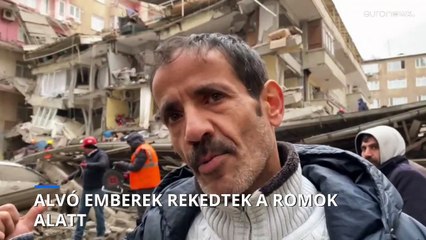 Alvó emberek rekedtek a romok alatt Törökországban és Szíriában