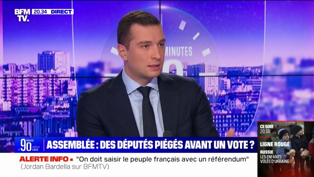 Jordan Bardella: Des députées RN ont reçu des appels anonymes en leur disant qu'un de leurs proches était à l'hôpital pour les inciter à quitter l'hémicycle