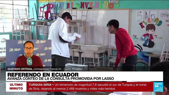 Informe desde Quito: avanza el conteo de votos del referendo promovido por Lasso