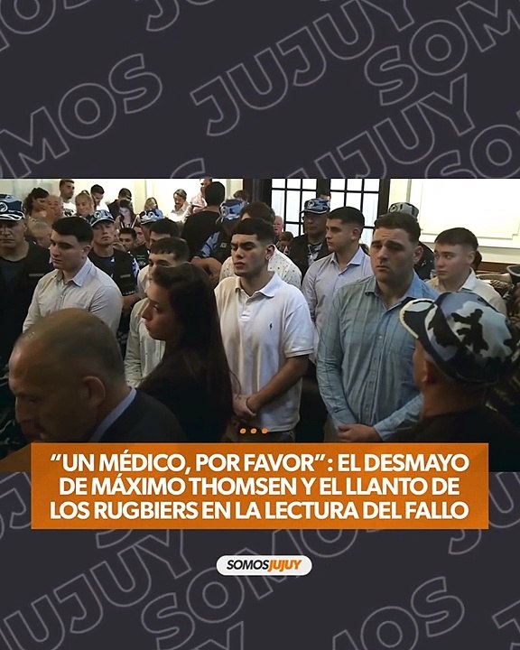 Caso Báez Sosa: desmayo de Thomsen y llanto de los rugbiers