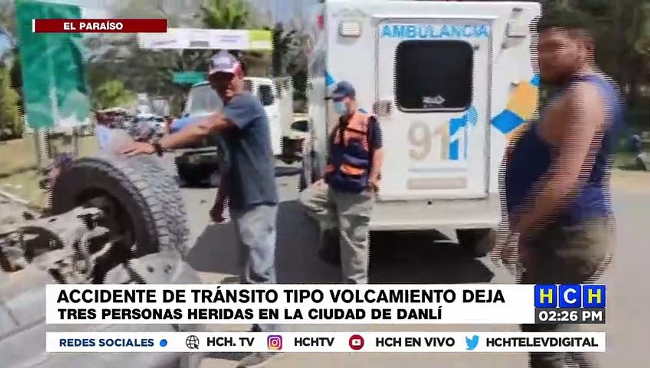 ¡Macanazo! Tres lesionados y enormes daños, deja aparatosa colisión en Danlí