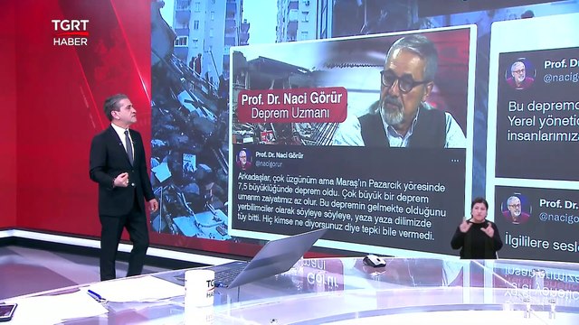 Kahramanmaraş Depremi İçin Uyaran Naci Görür İki İli İşaret Etti - TGRT Haber