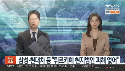 삼성·현대차 등 "튀르키예 현지법인 피해 없어"