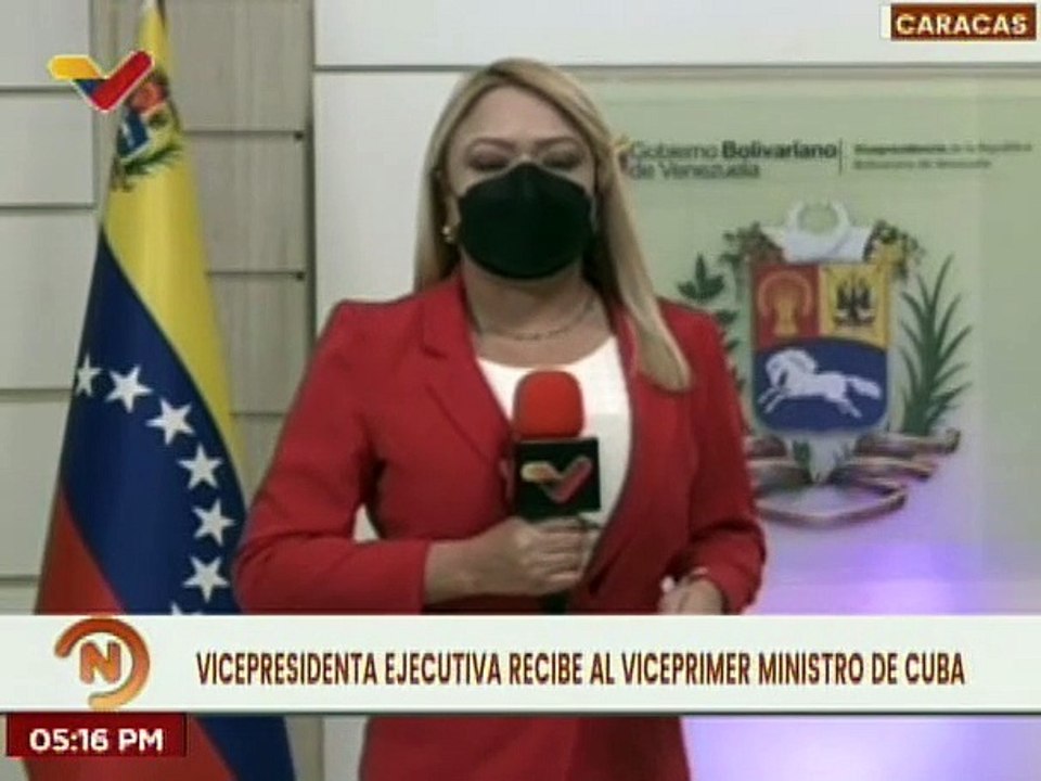 Vicepresidenta Delcy Rodríguez recibe al VicePrimer Ministro de Cuba, Ramiro Valdés Menéndez
