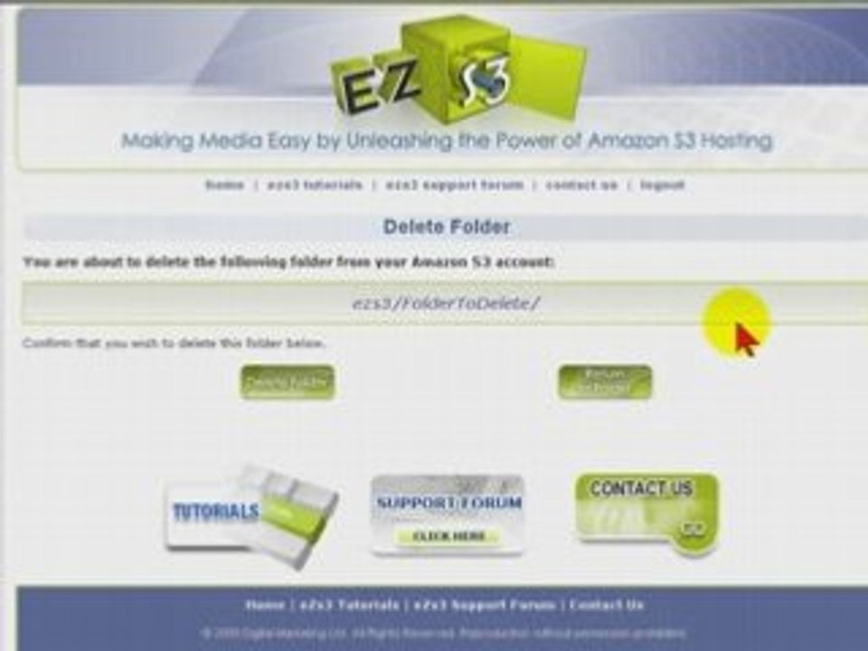 eZs3 - Deleting Folders and Buckets from Amazon S3