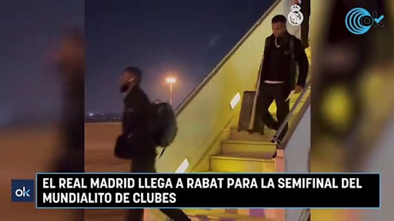 el Real Madrid llega a Rabat para la semifinal del Mundialito de clubes