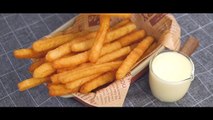 How To Make Perfect Potato Stick & Garlic Cheese Sauce