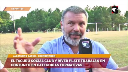 El Tacurú social club y River Plate trabajan en conjunto en categorías formativas