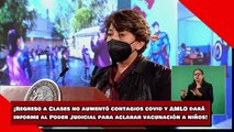 ¡Regreso a Clases no aumentó contagios covid y AMLO dará informe al Poder Judicial para aclarar vacunación a niños!