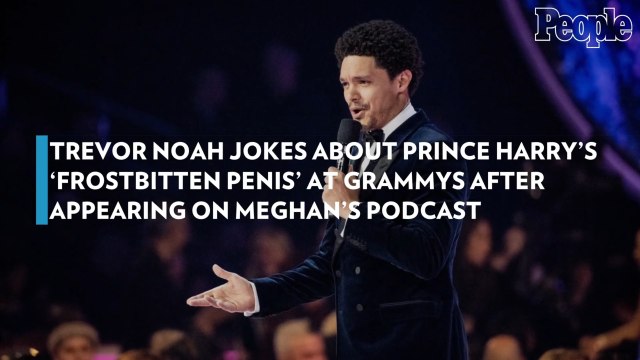 Trevor Noah Jokes About Prince Harry's 'Frostbitten Penis' at Grammys After Appearing on Meghan's Podcast