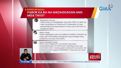 Boses ng Masa: Pabor ka ba na madagdagan ang mga TNVS | UB