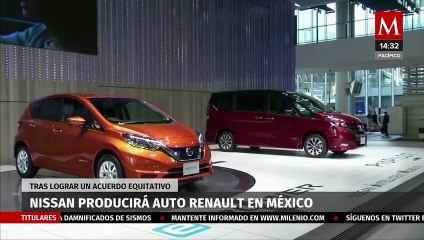 Nissan anuncia que producirá auto Renault en México