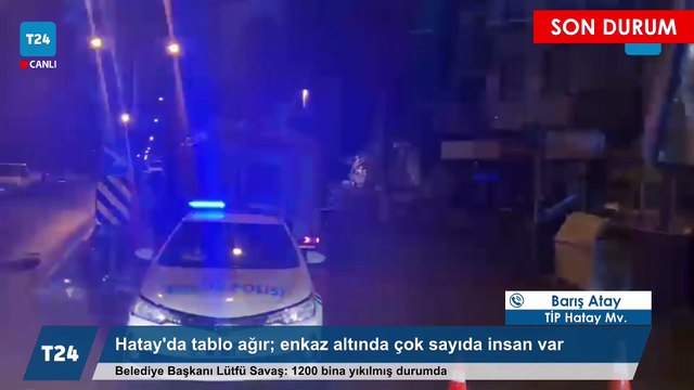 Barış Atay İskenderun'dan aktardı: Burada bir kurum, bir erk, AFAD yok, çaresizce yıkılmış binalara bakan insanlar var