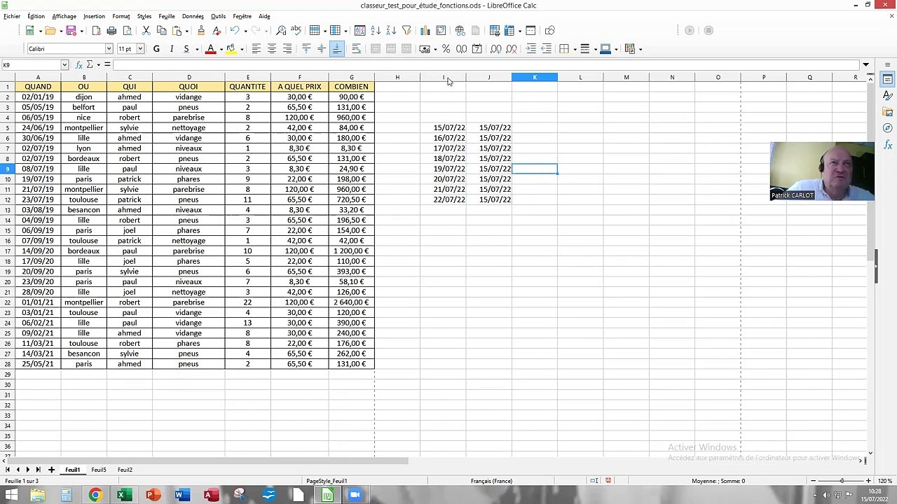 Excel et LibreOfficeCalc_ étude date du jour et incréments
