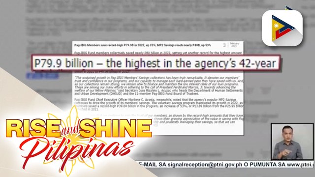 Savings ng mga miyembro ng Pag-IBIG Fund, umabot sa P79.9-B noong 2022