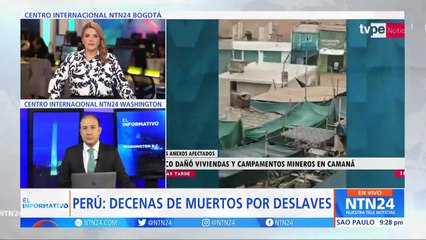 Al menos 15 muertos y 20 heridos por deslave en Arequipa, Perú