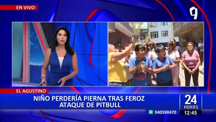 Niño sufre brutal ataque de perro pitbull en El Agustino y podría perder una pierna