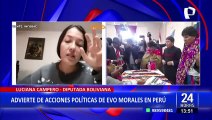 Diputada boliviana advierte actuaciones políticas de Evo Morales en Perú
