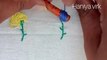 Hand embroidery loop stitch flower making tutorial for beginners