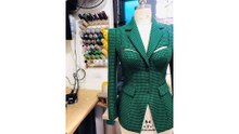 HOW TO DRAFT THE PATTERNS OF A CORSET JACKET WITH A COLLAR