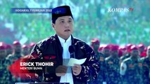 Saat Erick Thohir Izin Jokowi Pakai Baju Banser NU di Resepsi Puncak 1 Abad NU