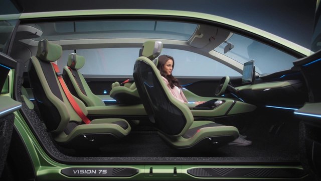 ŠKODA zeigt Interieur der Konzeptstudie VISION 7S