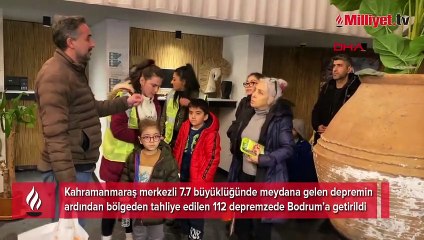 112 depremzede Bodrum’a getirildi