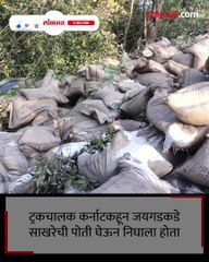 दरीत कोसळला ट्रक दैव बलवत्तर म्हणून चालक बचावला