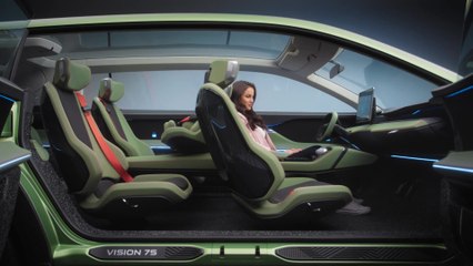 Skoda Vision 7s - Skoda reveals the interior of the car