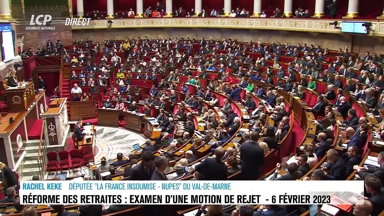Réforme des retraites - Regardez la grosse colère de la député LFI et ancienne femme de ménages Rachel Kéké à l'Assemblée : "Vous n’avez pas le droit de mettre à genoux les gens qui tiennent la France debout !"