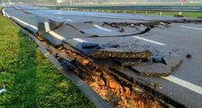 Hatay Havalimanı yolu depremde yıkıldı