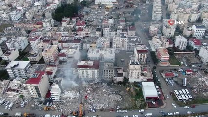 Deprem bölgesi İskenderun böyle görüntülendi