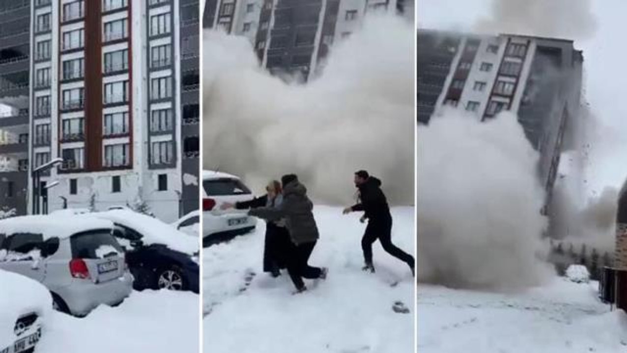 Malatya'da 6 ay önce inşa edilen bina deprem sırasında yerle bir oldu