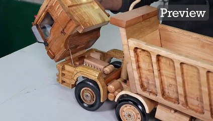 Wood Car - MAN TGS M DUMP TRUCK - Awesome Woodcraft