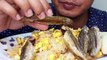 Eat Grilled Rice, grilled Egg, grilled fish | india food eating | khmer food eating | mukbang eating