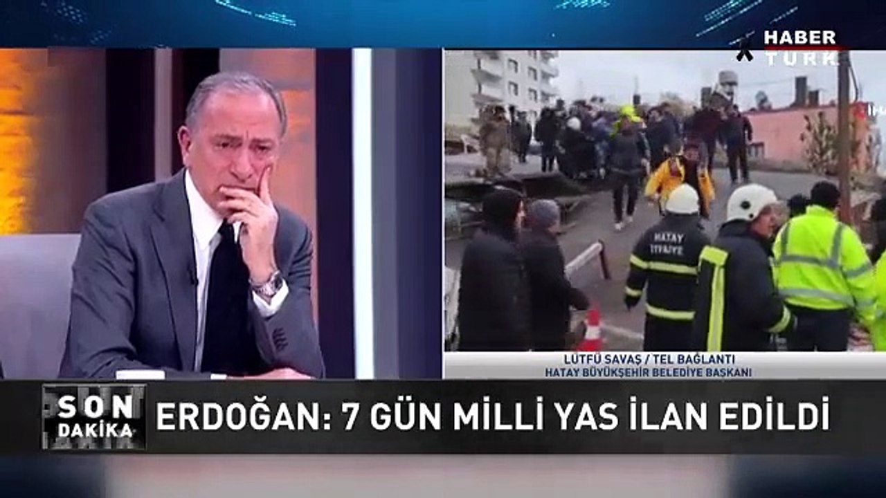 Hatay Belediye Başkanı Lütfü Savaş'ın "İnsanlar hipotermiden hayatını kaybedebilir" dediği anlarda Fatih Altaylı'nın gözleri doldu