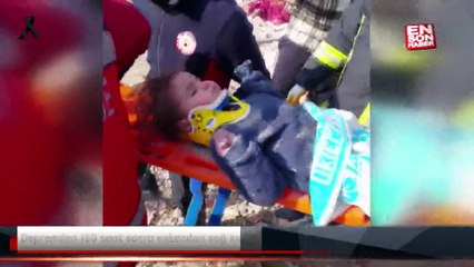 Depremden 150 saat sonra enkazdan sağ kurtarılan kız çocuğu