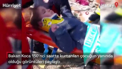 Küçük kız 150. saatte çıkarıldı